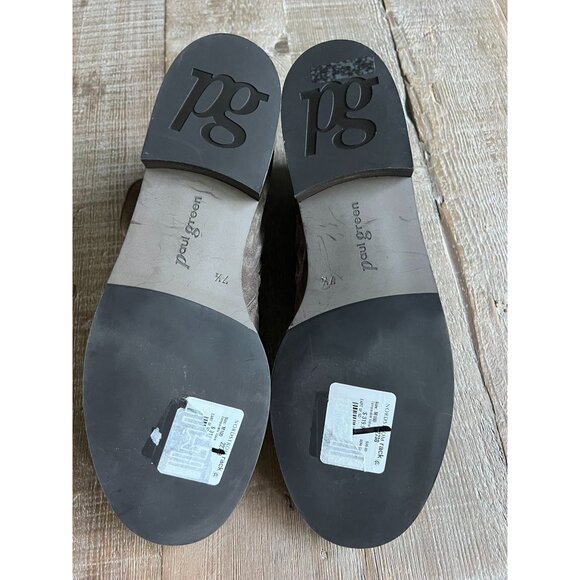 Paul Green Reeve Booties Taupe Suede Ankle Boots W/ Buckle Size UK 7.5/ US 10 - Picture 3 of 9